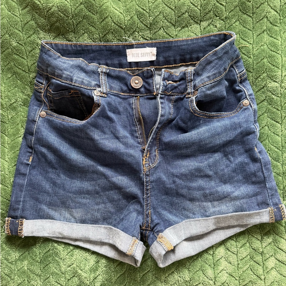 Women's Denim Shorts - Blue